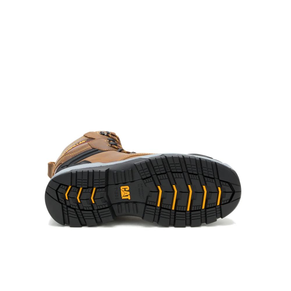 Caterpillar Men's Striver XL TX 8-Inch Composite Toe Boot Bison - Outsole View