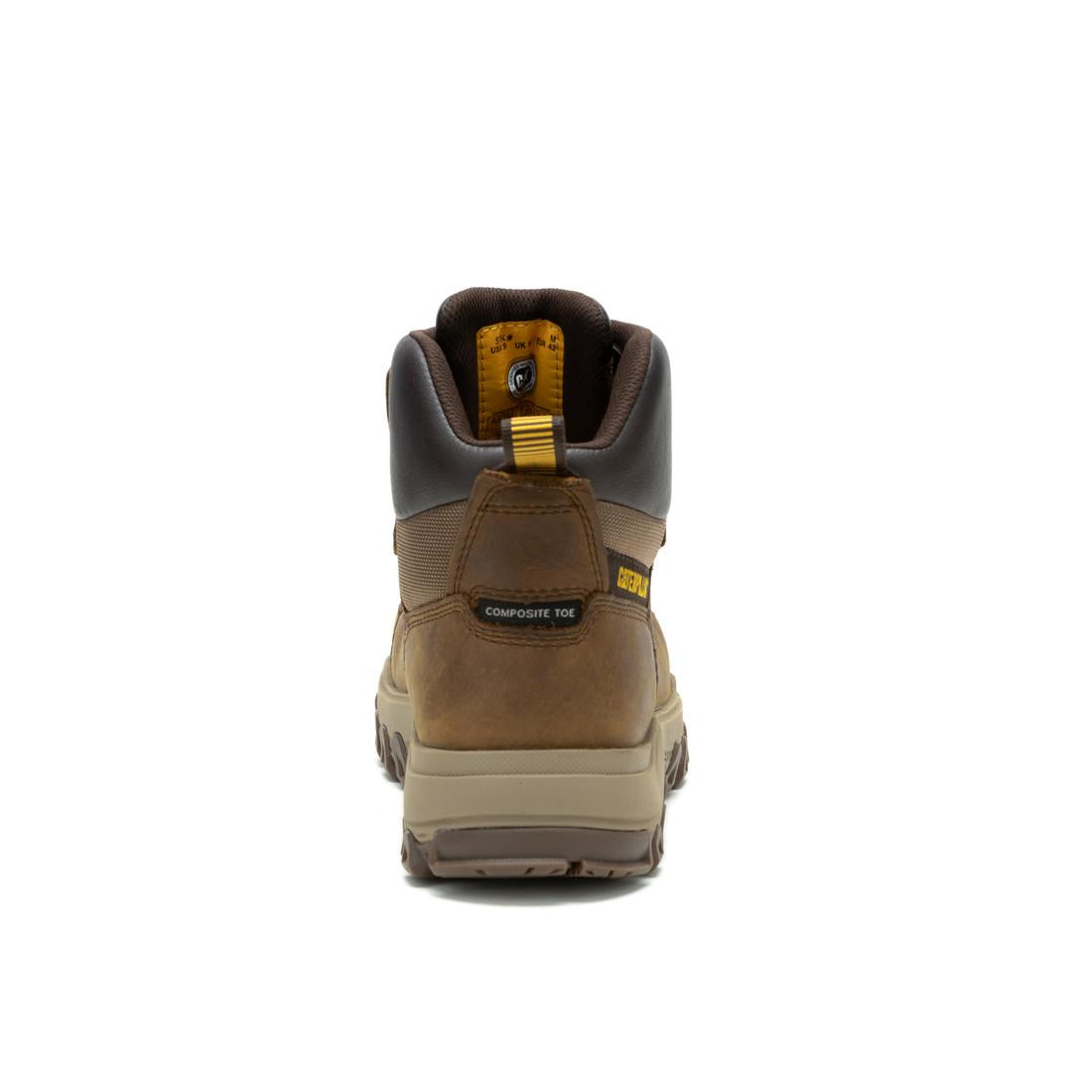 Caterpillar Threshold Rebound Waterproof Composite-Toe Boots Pyramid P91699 Heel Image
