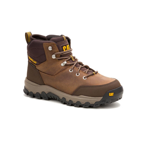 Caterpillar Threshold Rebound Hiker Waterproof Steel-Toe Boots Bison P91784 Medial Image