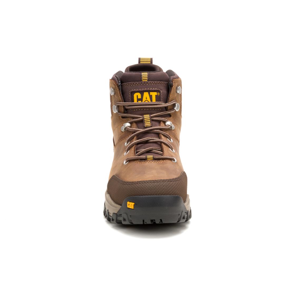 Caterpillar Threshold Rebound Hiker Waterproof Steel-Toe Boots Bison P91784 Front Image