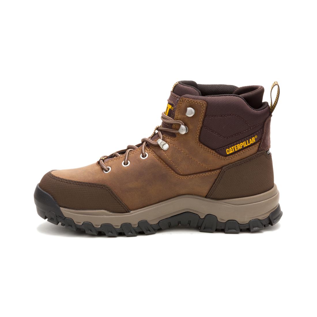 Caterpillar Threshold Rebound Hiker Waterproof Steel-Toe Boots Bison P91784 Image View