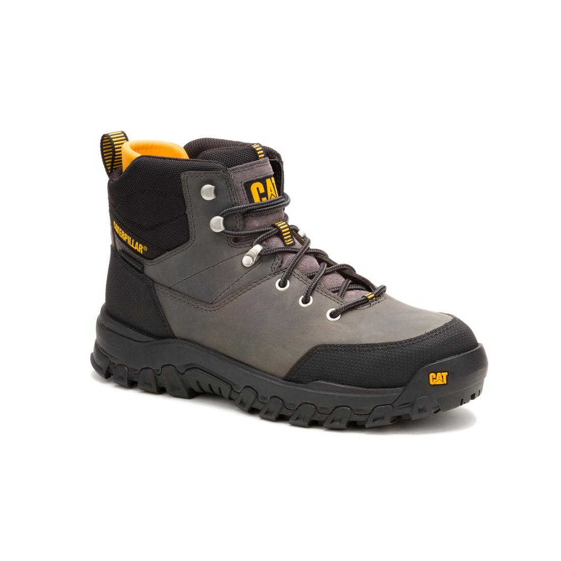 Caterpillar Threshold Rebound Hiker Waterproof Steel-Toe Boots Quiet Shade P91778 Medial Image