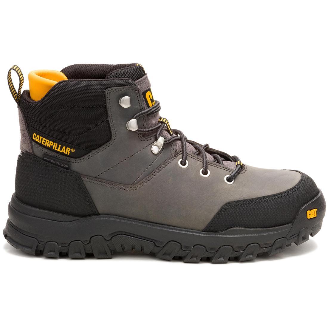 Caterpillar Threshold Rebound Hiker Waterproof Steel-Toe Boots Quiet Shade Profile View