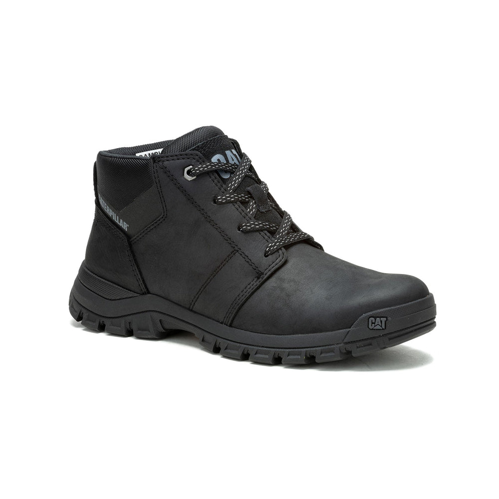 Caterpillar Threshold Soft-Toe Chukka Work Boot Black P725952 Medial Image