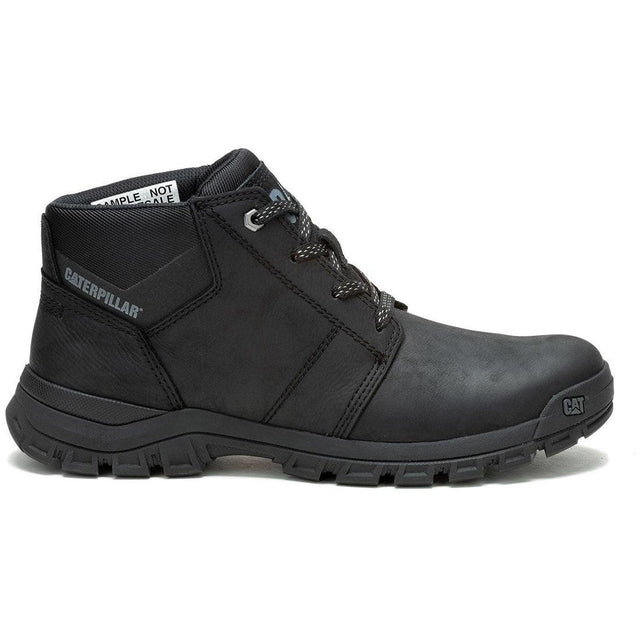 Caterpillar Threshold Soft-Toe Chukka Work Boot Black Profile View