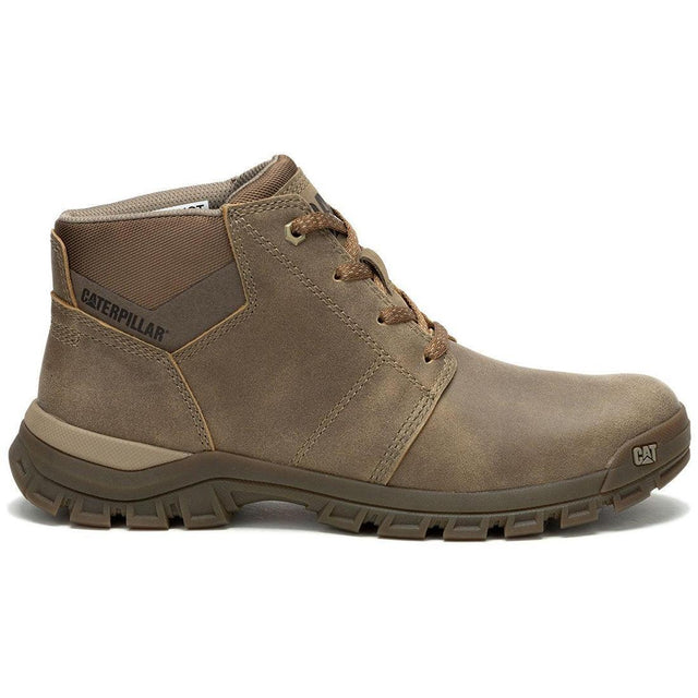 Caterpillar Threshold Soft-Toe Chukka Work Boots Brown Profile View
