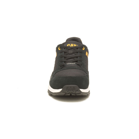 Caterpillar Venward Composite-Toe Work Shoe Black/Cat Yellow P91480 Front Image