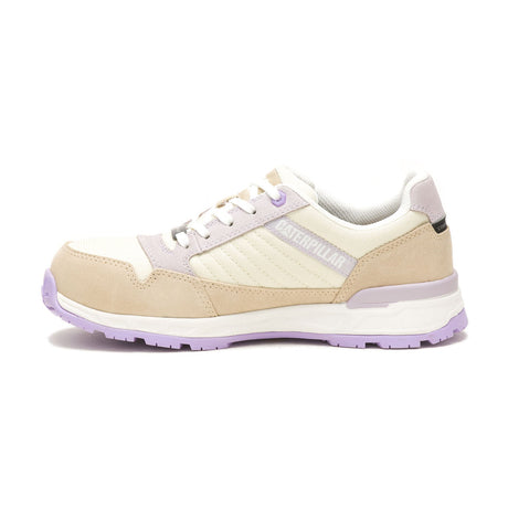 Caterpillar Venward Women’s Composite-Toe Work Shoe Tan/Lilac P91479 Side Image