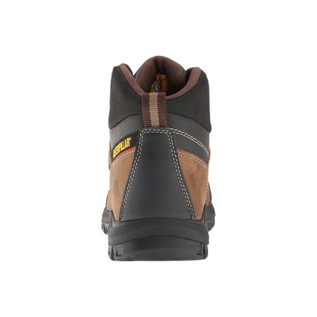 Caterpillar Threshold Steel-Toe Waterproof Work Boot Brown P90935 Heel Image