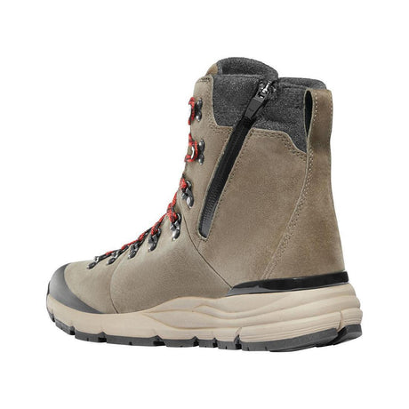 Danner Arctic 600 Side-Zip 7" Brown/Red 200G Boot 67338 Back Image
