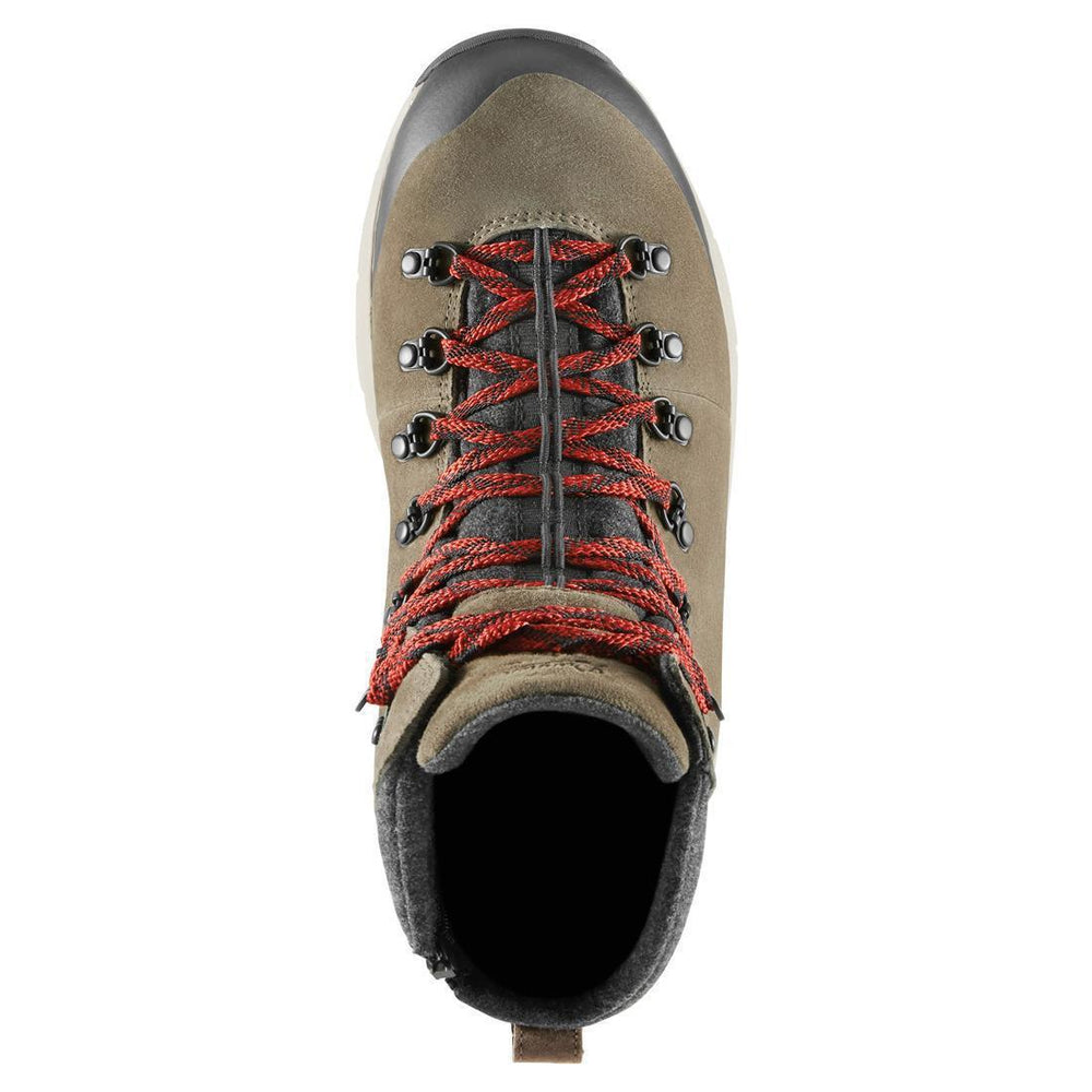 Danner Arctic 600 Side-Zip 7" Brown/Red 200G Boot 67338 Front Image