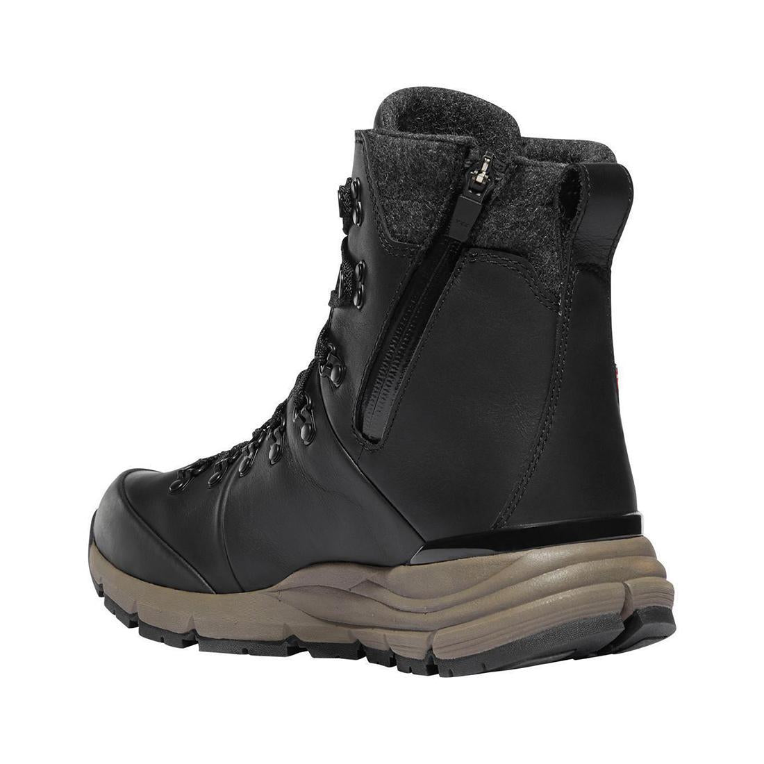 Danner Arctic 600 Side-Zip 7" FG Jet Black/Mojave 200G Boot 67346 Back Image