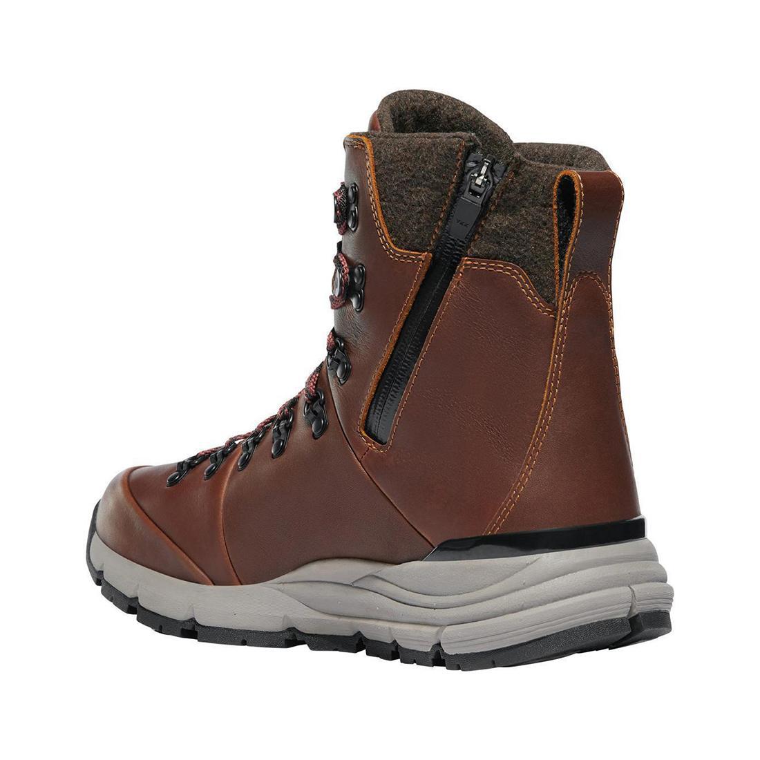 Danner Arctic 600 Side-Zip 7" FG Roasted Pecan/Fired Brick 200G Boot 67342 Back Image
