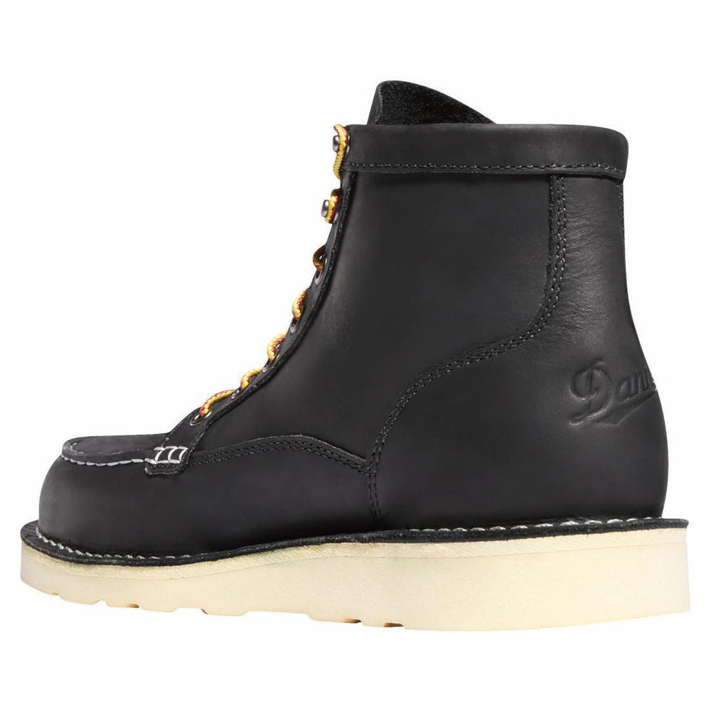 Danner Bull Run Moc Toe 6" Black Boot 15568 Back Image