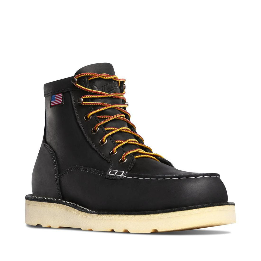 Danner Bull Run Moc Toe 6" Black Boot 15568 Side Image
