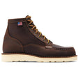 Danner Bull Run Moc Toe 6" Soft Toe Work Boot Brown Profile View