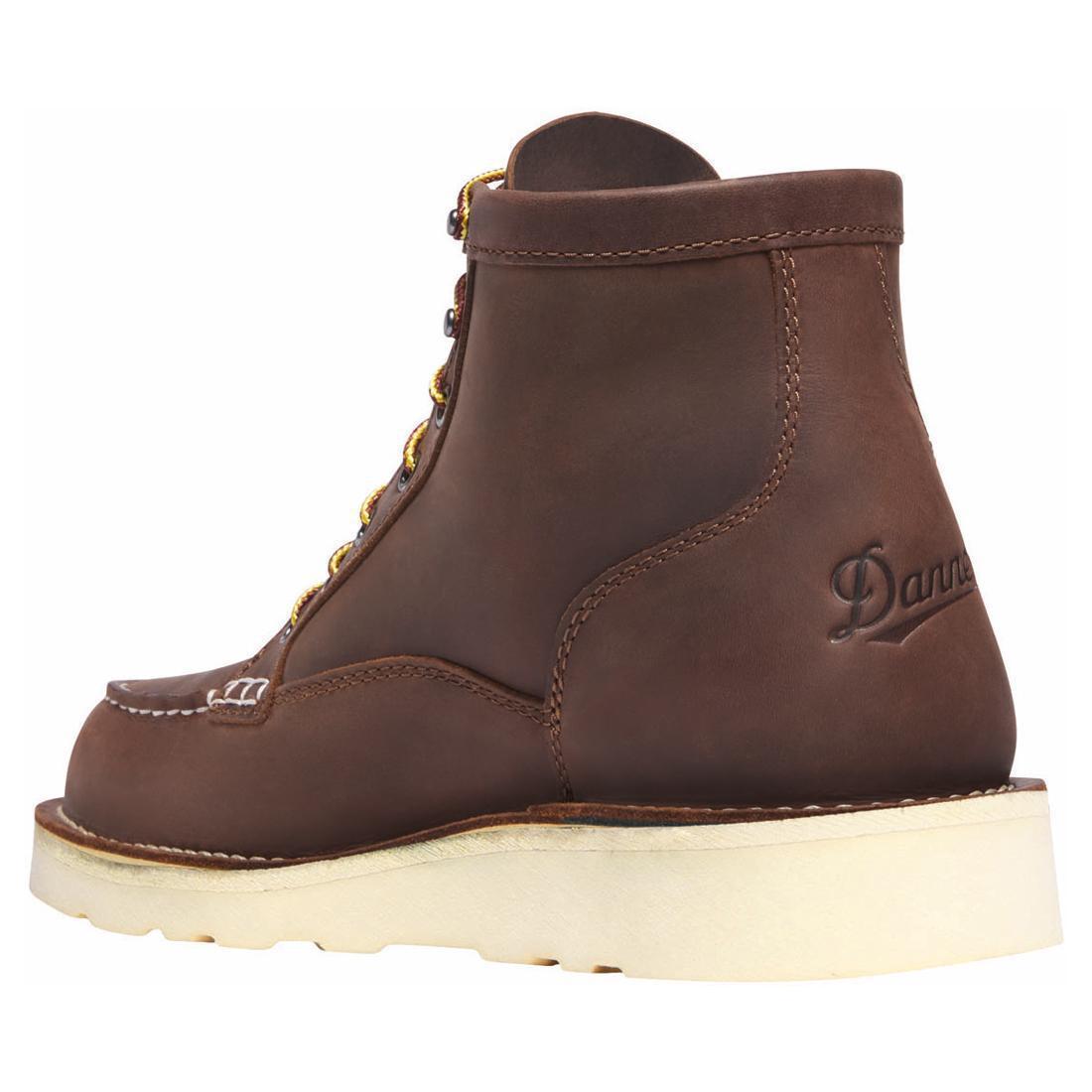 Danner Bull Run Moc Toe 6" Brown GTX ST Boot 15589 Back Image