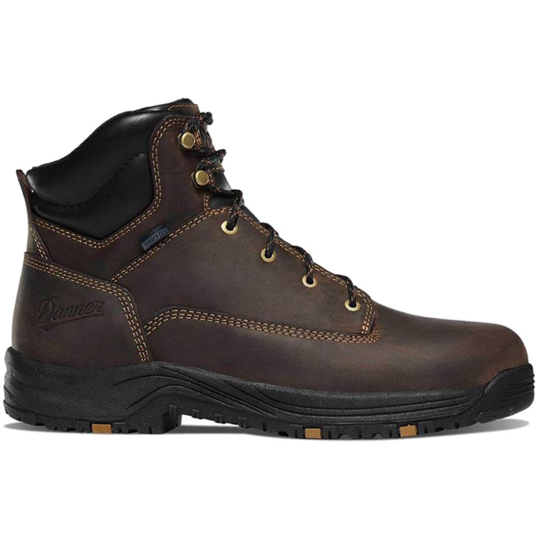 Danner Caliper 6" Danner Dry Soft Toe Work Boot Brown Profile View