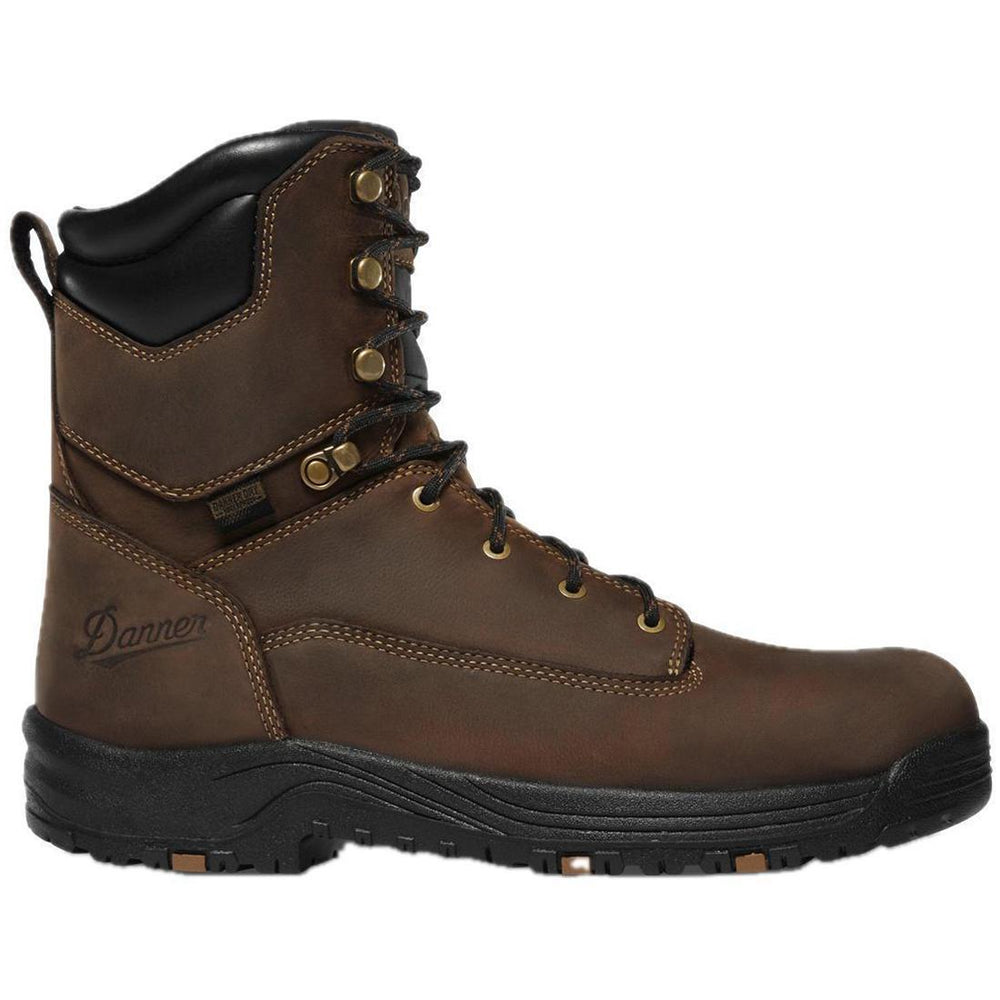 Danner Caliper 8" Insulated 400G Soft Toe Work Boot Brown Profile View