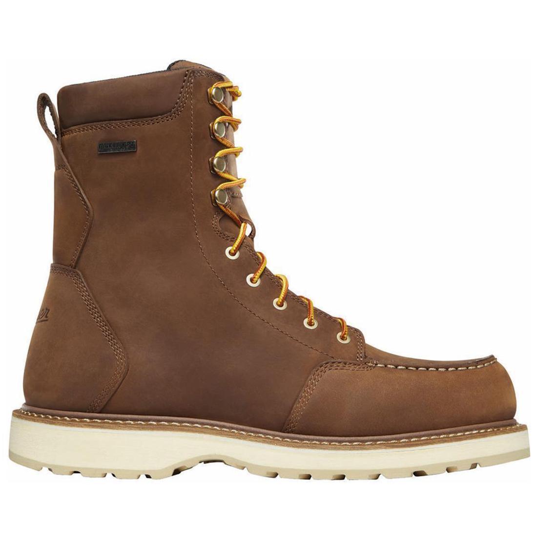 Danner Cedar River Moc Toe 8" Soft Toe Work Boot Brown Profile View