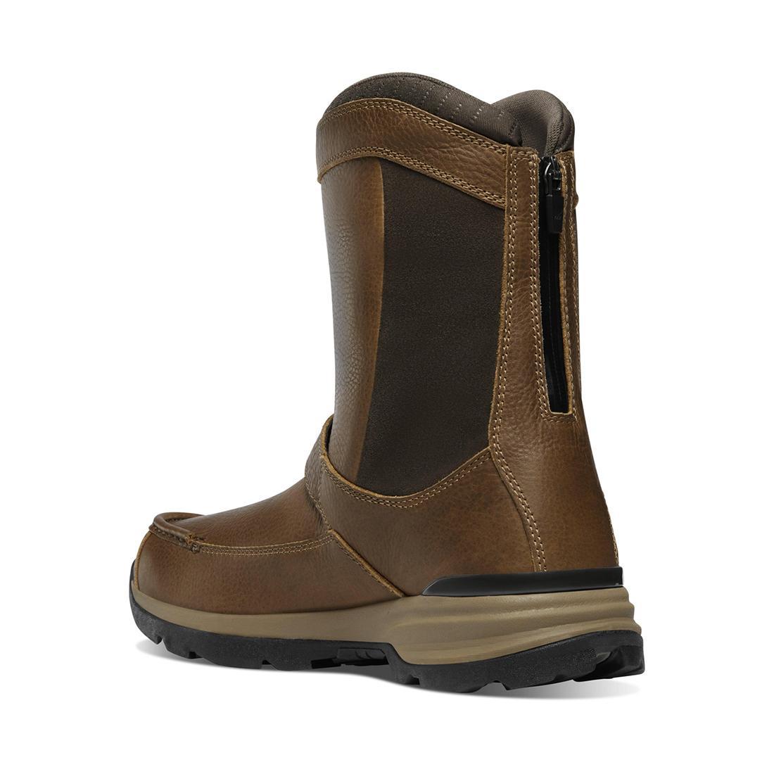 Danner Recurve Rear Zip 10" Light Brown Moc-Toe 47631 Back Image