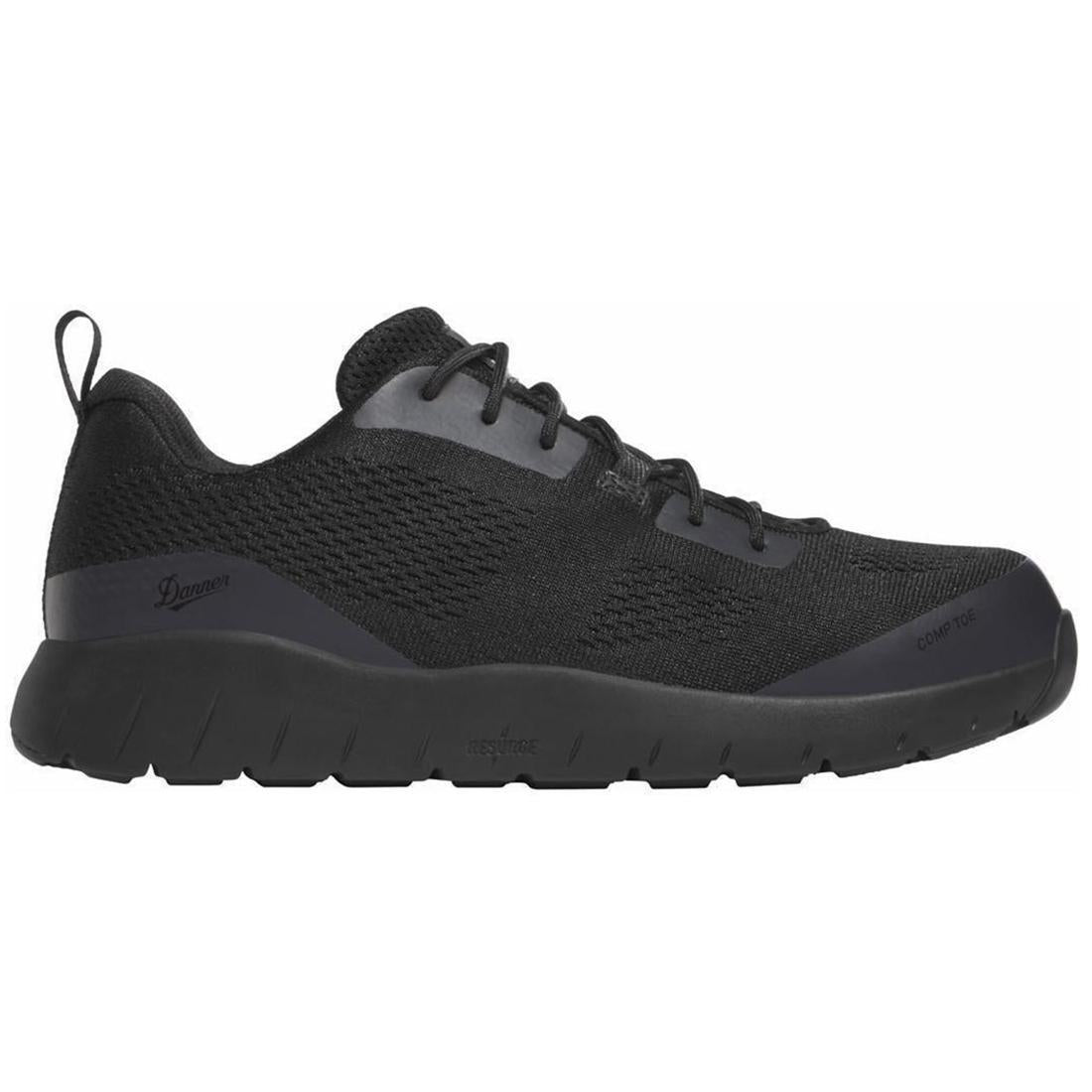 Danner Run Time 3" ESD Nano Toe Work Shoe Black Profile View