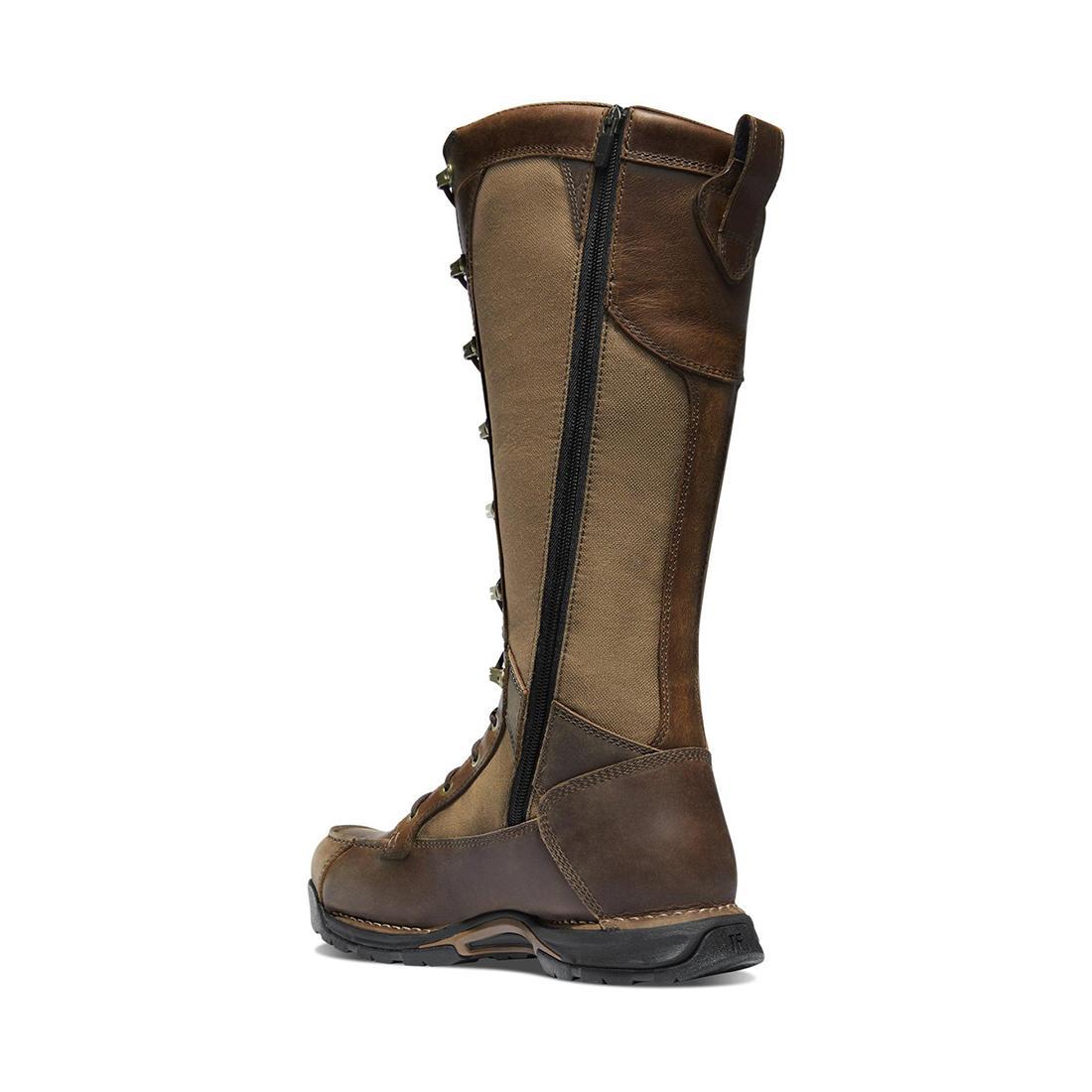 Danner Sharptail Snake Boot Side-Zip 17" Brown Boot 45041 Back Image