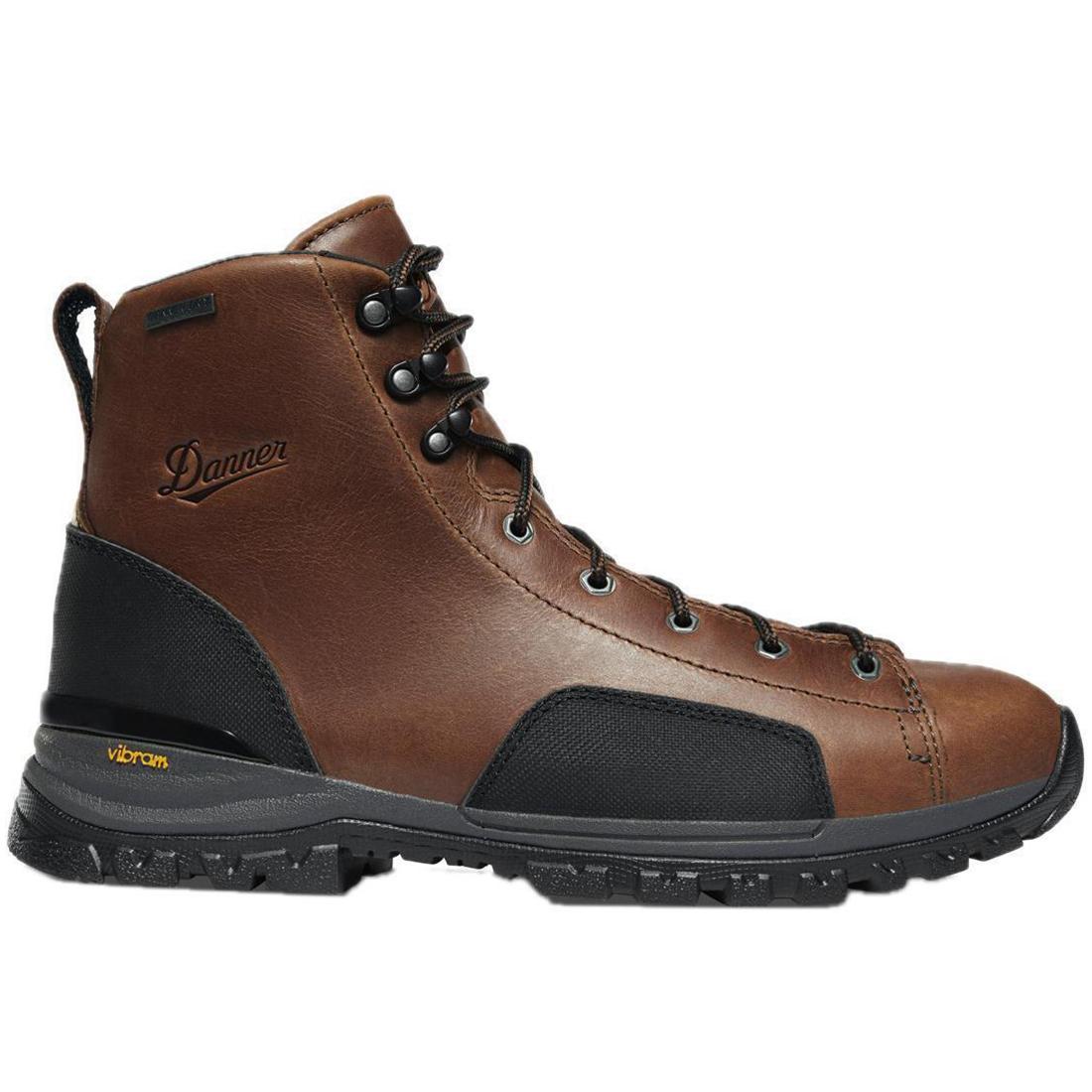 Danner Stronghold 6" Soft Toe Work Boot Dark Brown Profile View