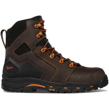 Danner Vicious 6" Nano Toe Work Boot Medium Brown Profile View