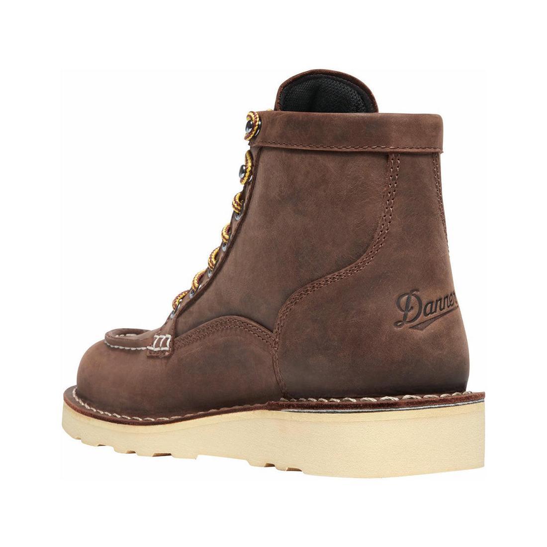 Danner Women's Bull Run Moc Toe 6" Brown GTX Boot 15594 Back Image