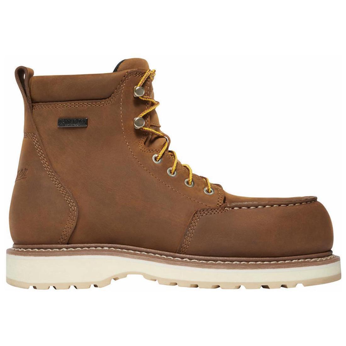 Danner Cedar River Moc Toe Women’s 6" Alloy Toe Work Boot Brown Profile View