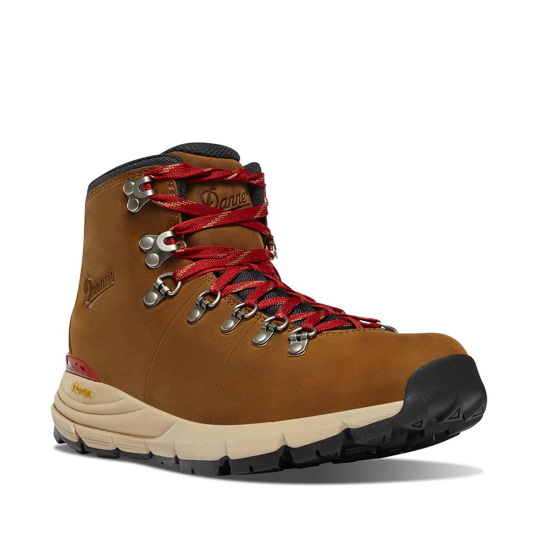 Danner Women's Mountain 600 Leaf 4.5" Grizzly Brown/Rhodo Red GTX Boot 62303 Side Image