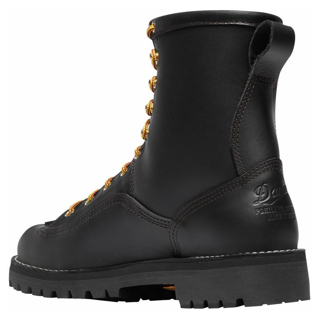 Danner Women's Rain Forest 8" Black Boot 14100 Back Image