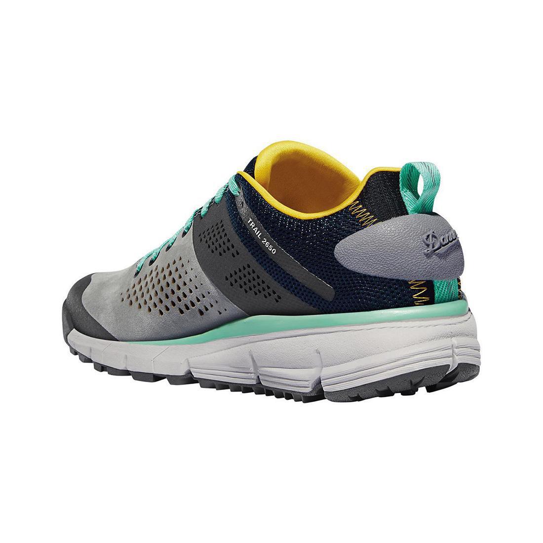 Danner Women's's Trail 2650 3" Gray/Blue/Spectra Yellow Shoe 61283 Back Image