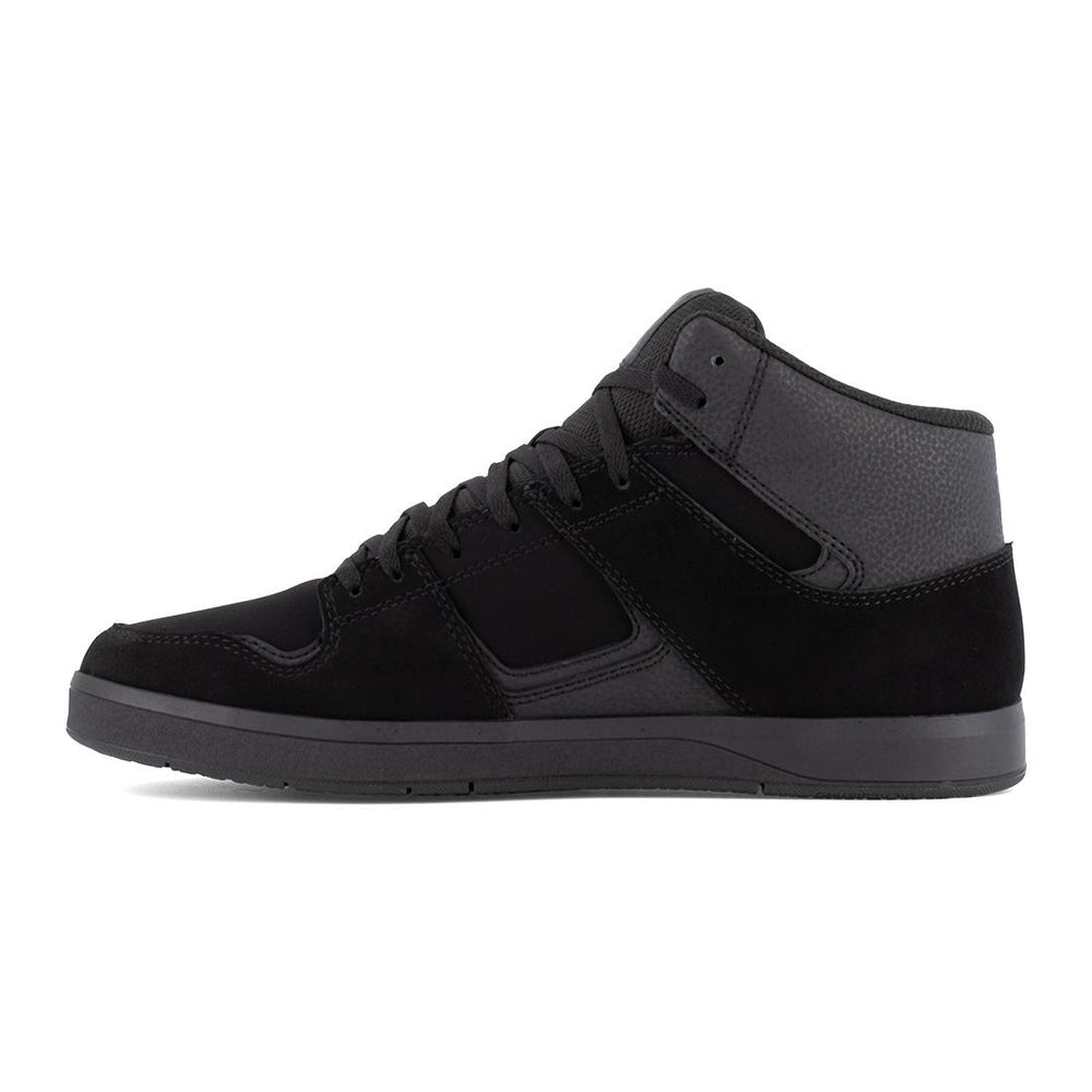 Dc Shoes Cure Work Soft Toe Slip‑Resistant Mid‑Cut Boot – Black DC60302 Medial Image