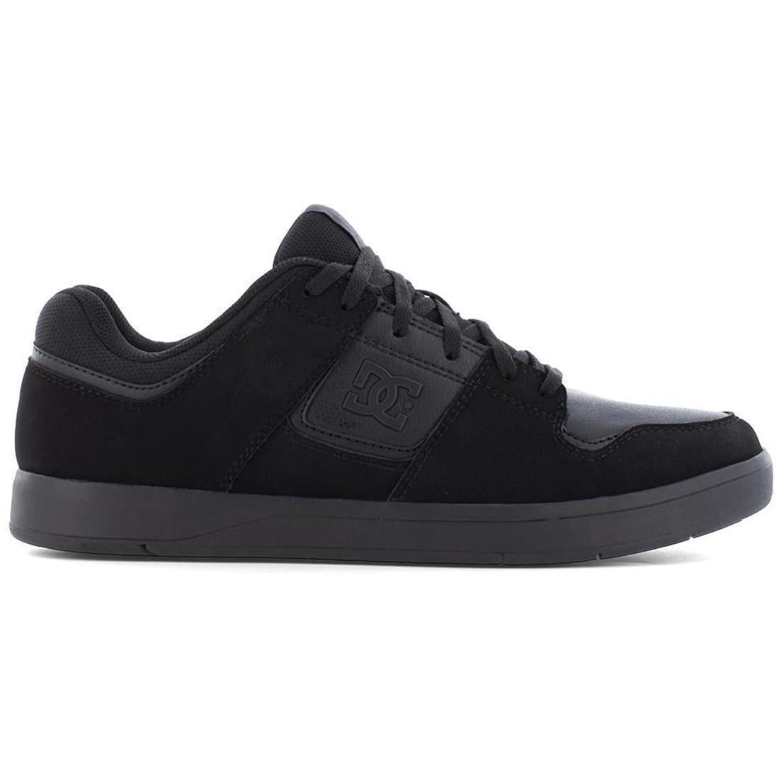 DC Shoes Cure Work Soft Toe Slip‑Resistant Low Shoe – Black Profile View