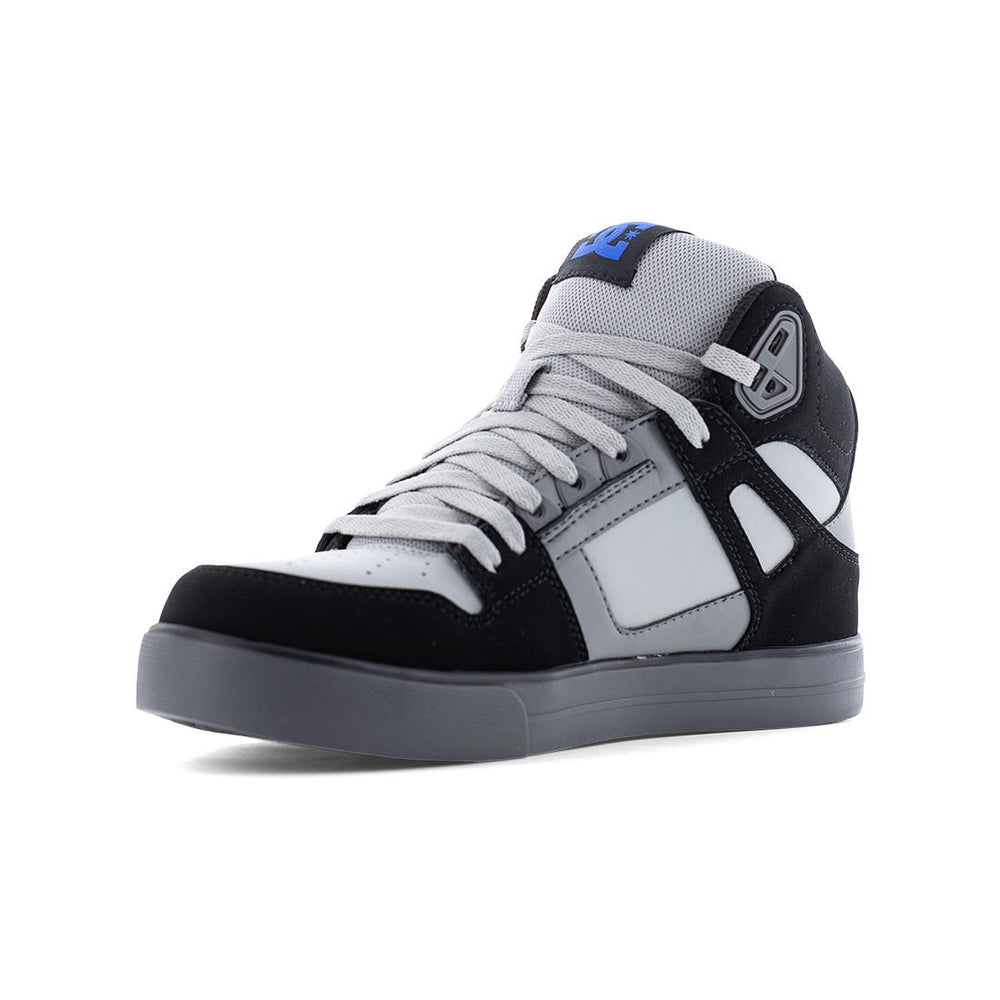 Dc Shoes Pure Work Composite Toe Mid‑Cut Boot – Black/Gray/Blue DC60205 Heel Image
