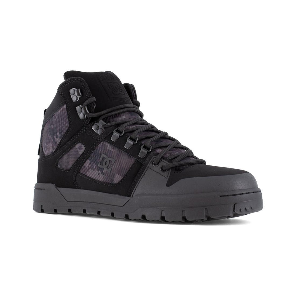 Dc Shoes Pure Work Composite Toe Waterproof Mid‑Cut Boot – Black/Camo DC60603 Image