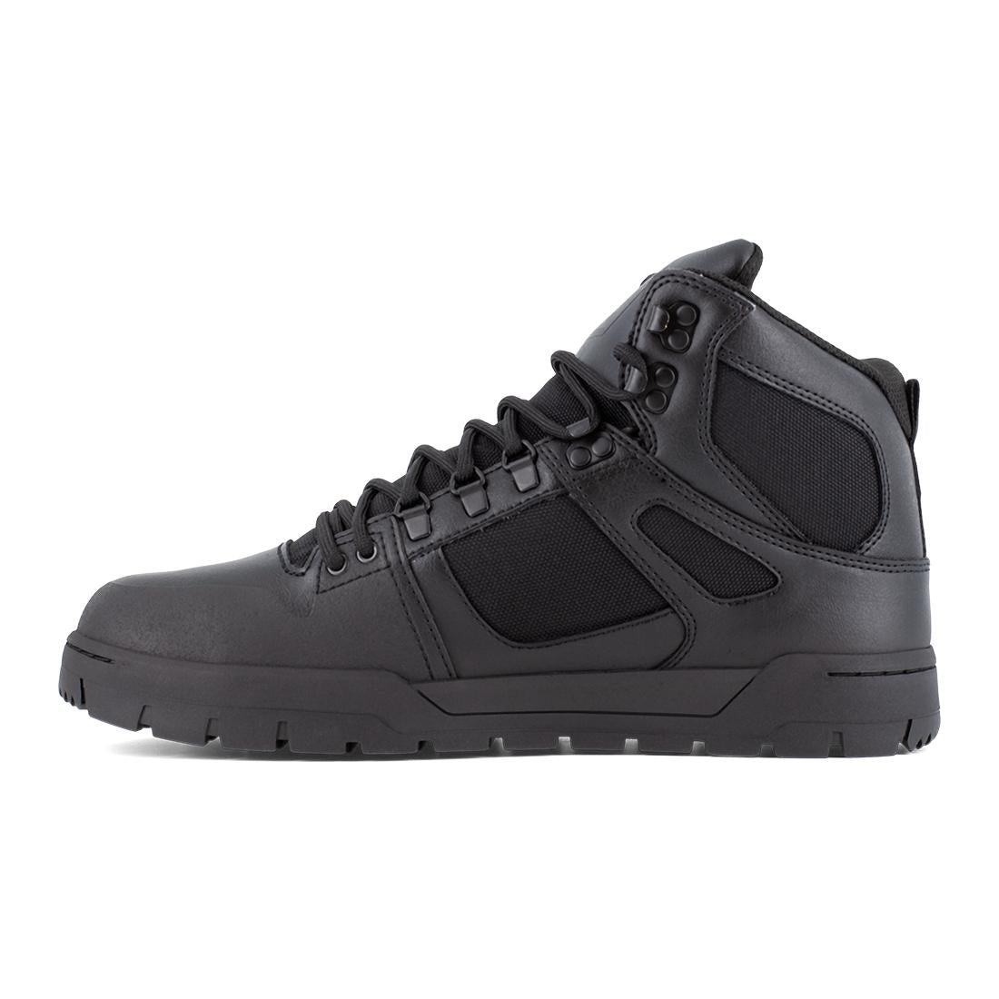 Dc Shoes Pure Work Composite Toe Waterproof Mid‑Cut Boot w/ Met Guard – Black DC60604 Medial Image