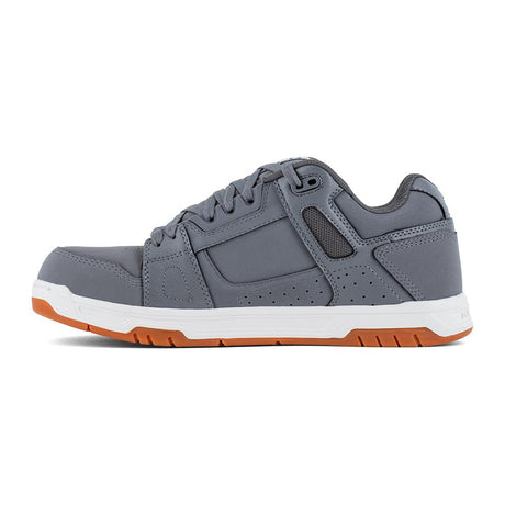 Dc Shoes Stag Work Composite Toe Work Shoe – Gray/Gum DC60502 Medial Image
