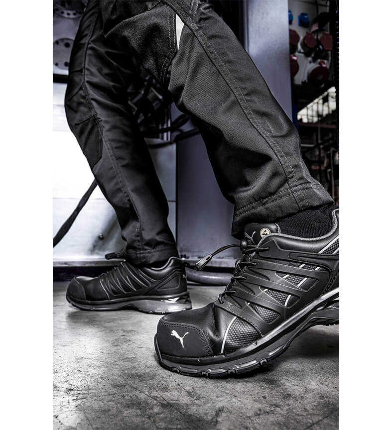Puma Safety Velocity Composite Toe Work Shoes – Black image view 2