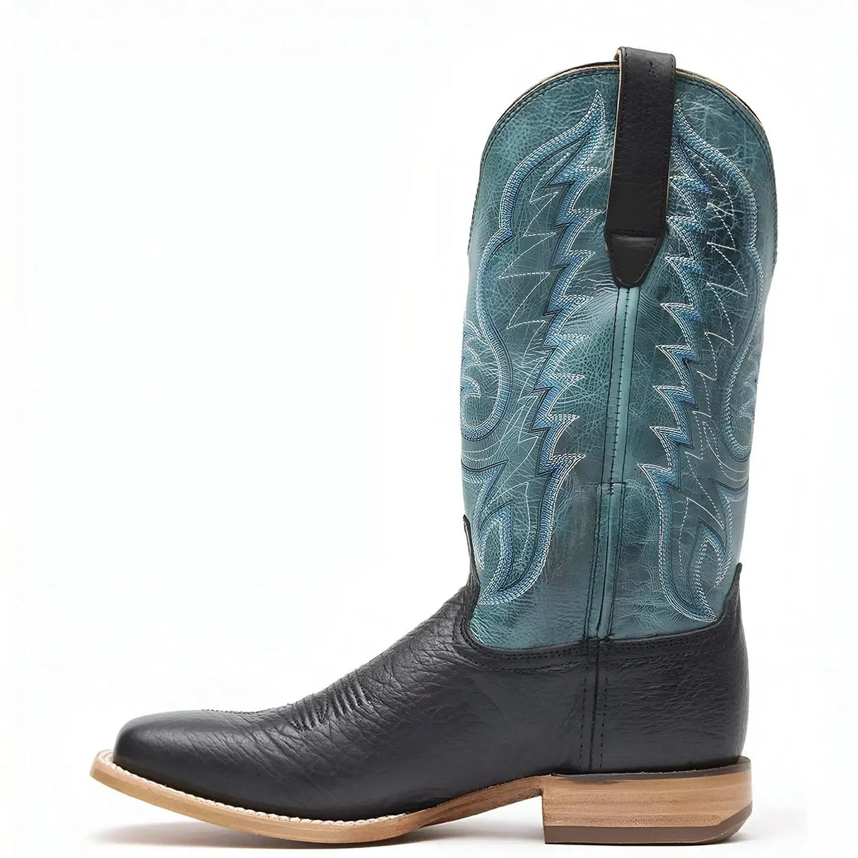 Durango Arena Pro Black and Blue Lagoon Western Boot Side