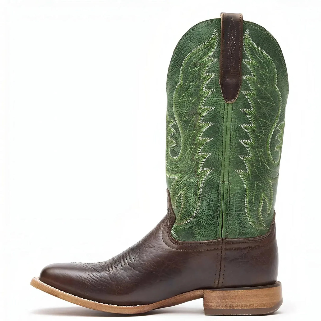 Durango Arena Pro Hickory and Shamrock Green Western Boot Side