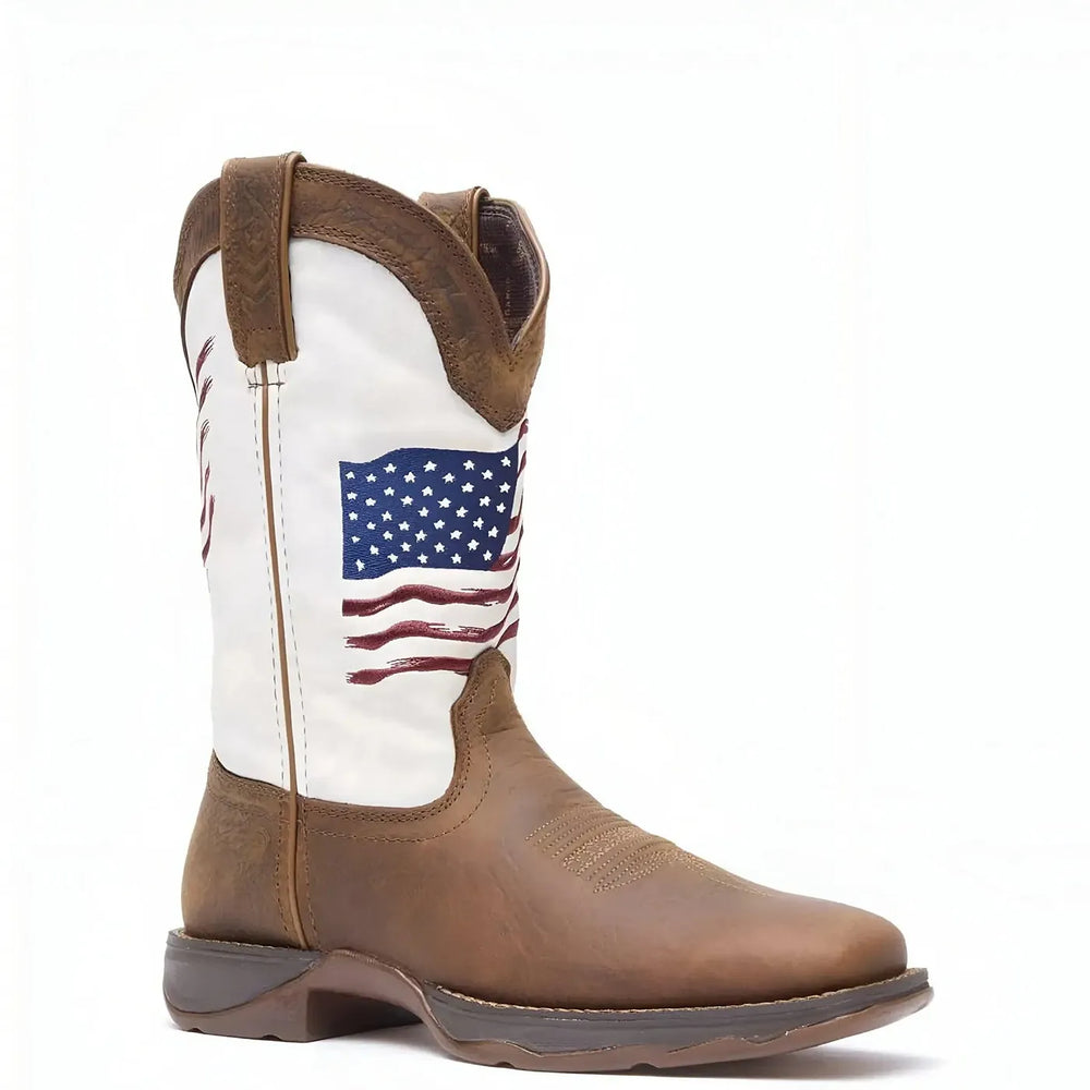 Durango Women’s Lady Rebel by Durango Distressed Flag Embroidery Western Boot Cover