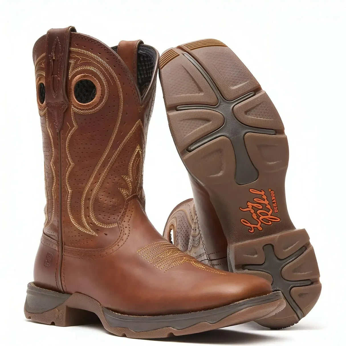 Durango Women’s Lady Rebel by Durango Chestnut Western Boot Side