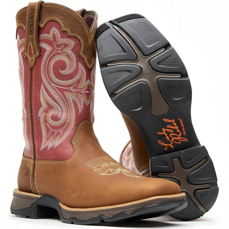 Durango Women’s Lady Rebel by Durango Red Western Boot Side