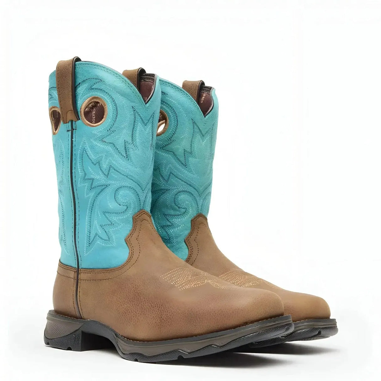 Durango Women’s Lady Rebel Work by Durango Steel Toe Western Boot Heel