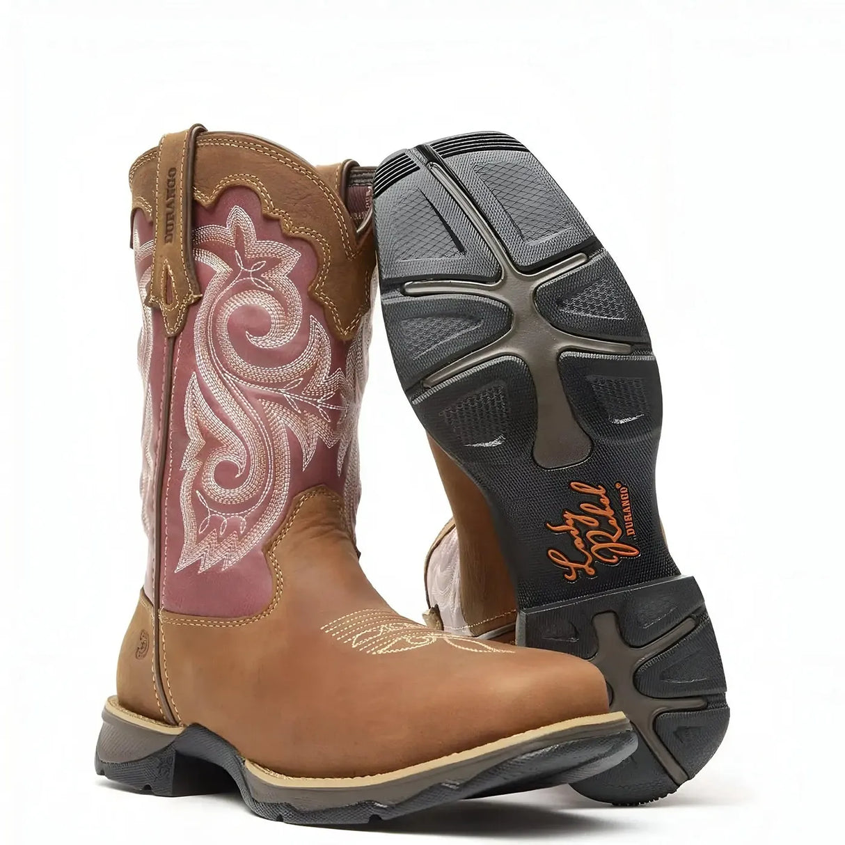Durango Women’s Lady Rebel Work by Durango Waterproof Composite Toe Western Work Boot Side