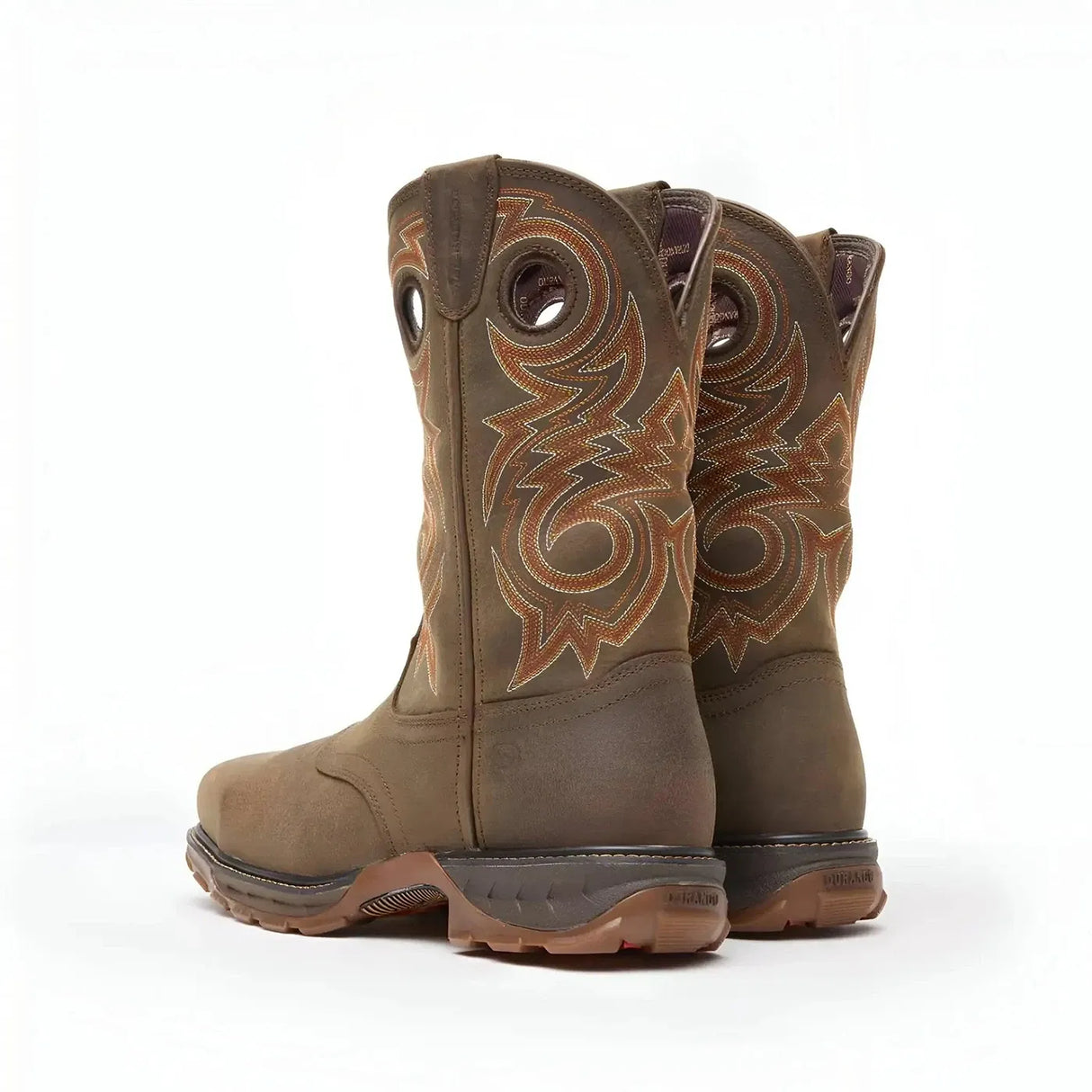 Durango Maverick XP Composite Toe Waterproof Western Work Boot Brown Heel