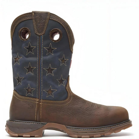 Durango Maverick XP Composite Toe Waterproof Western Work Boot Vintage Flag Medial